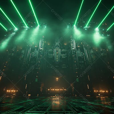 Imagem De Palco De Show Futurista Para Composição