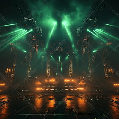 Imagem De Palco De Show Futurista Para Composição