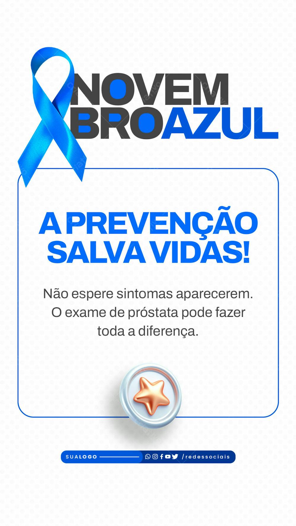 Packnovembroazul A Prevenção Salva Vidas Story