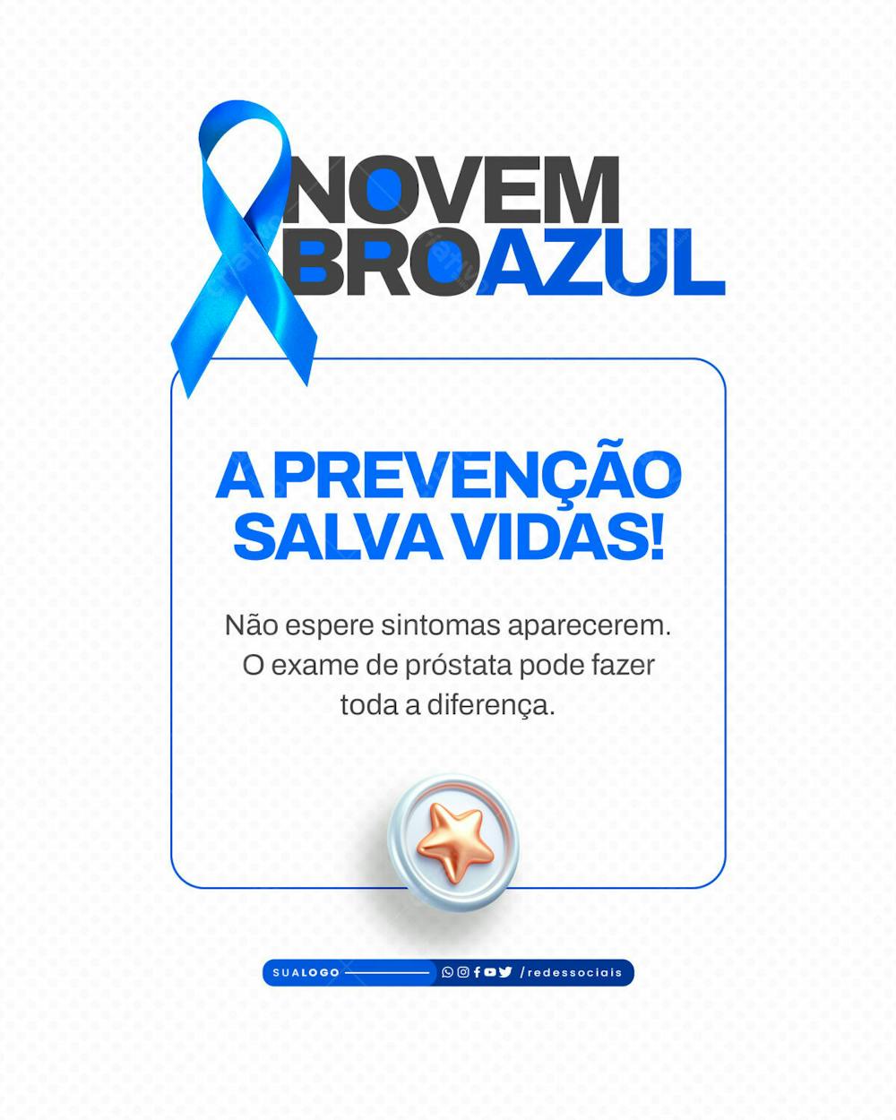 Packnovembroazul A Prevenção Salva Vidas