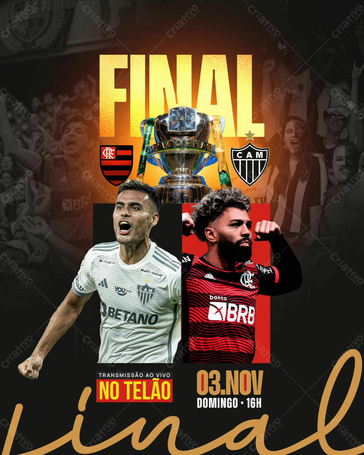 Flyer Final de Futebol PSD Editável