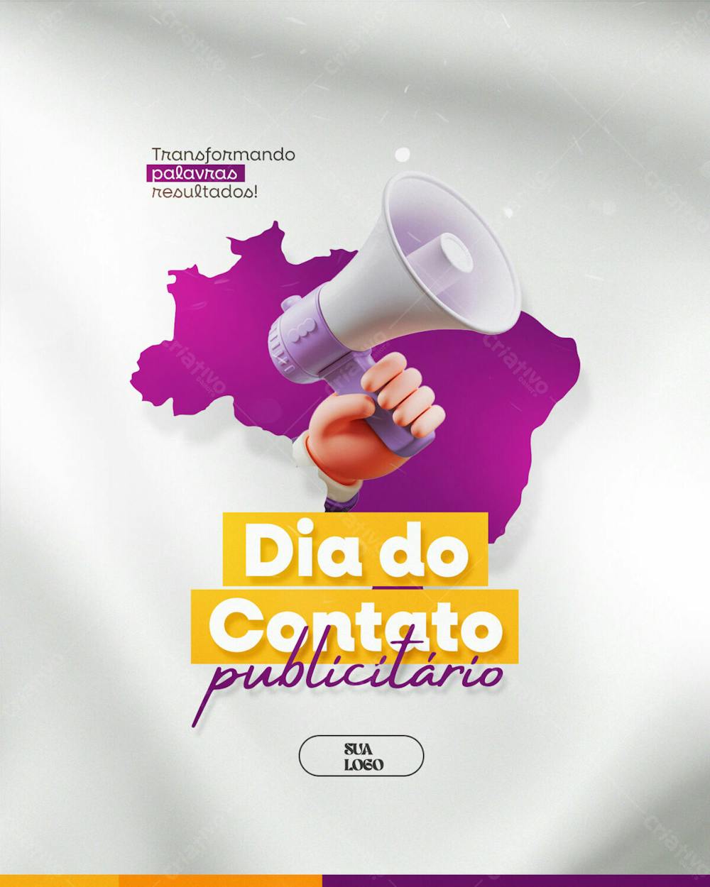 Dia Do Contato Publicitário 21 De Outubro Social Media Psd Editável