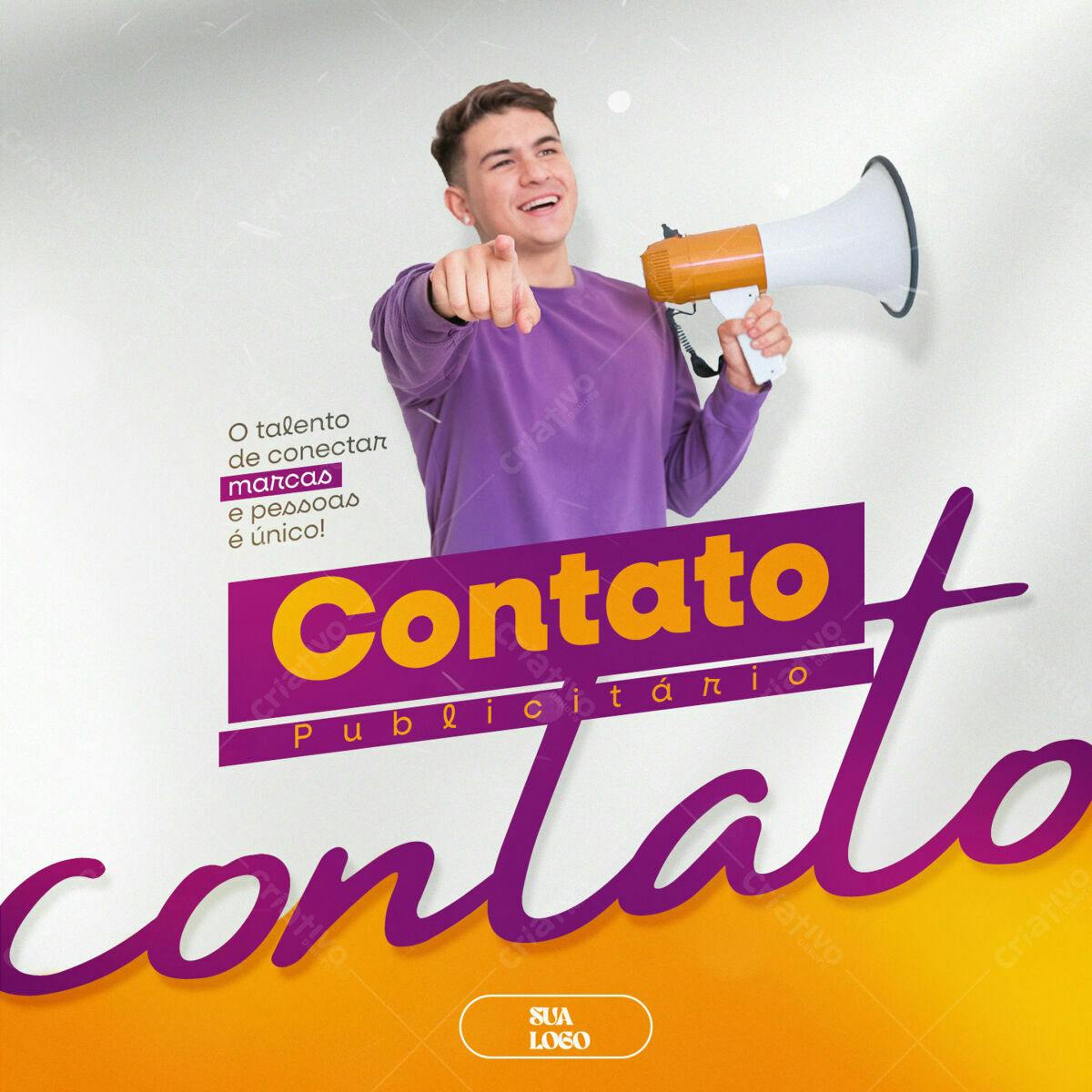 Flyer para Publicitário PSD Editável