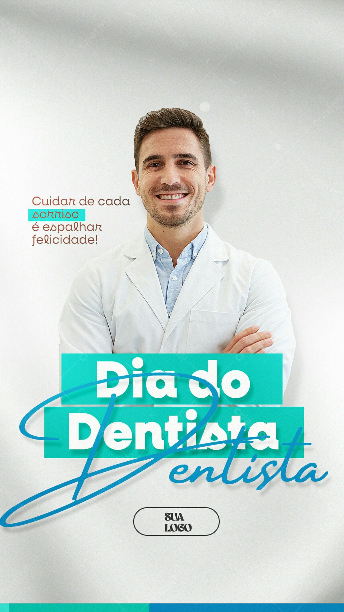 Flyer Dia do Dentista PSD Editável