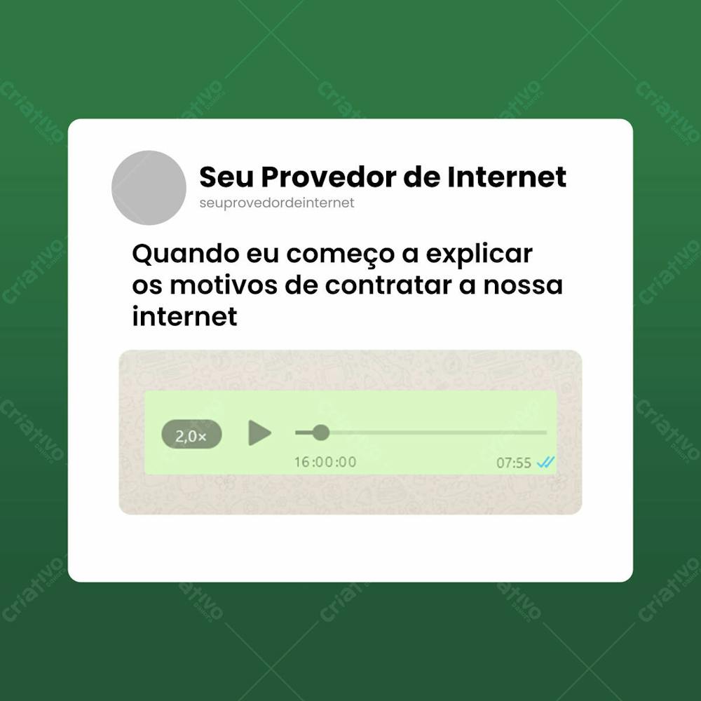 Modelo Psd Midia Social Folheto De Marketing Provedor De Internet