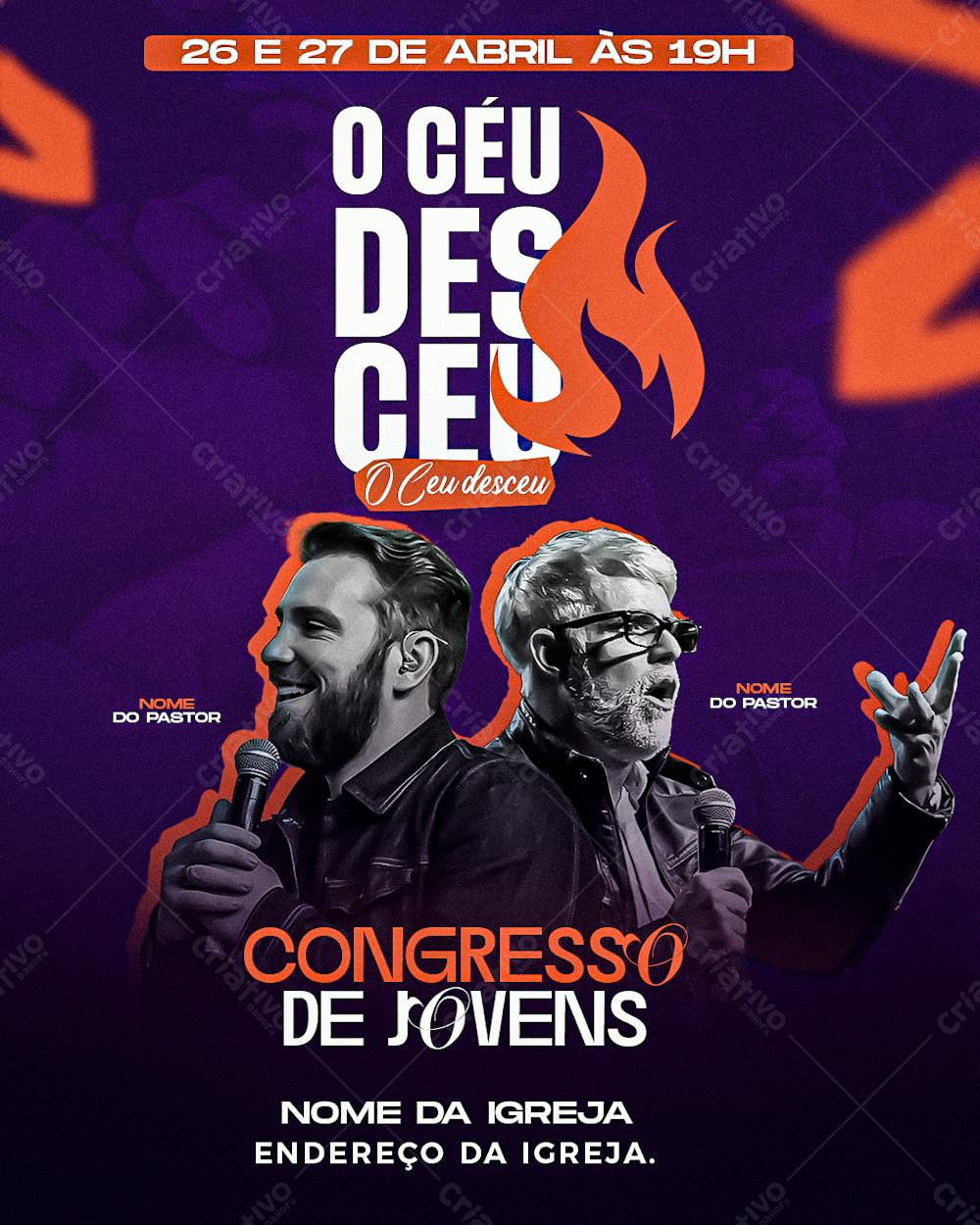 Flyer Gospel Congresso De Jovens