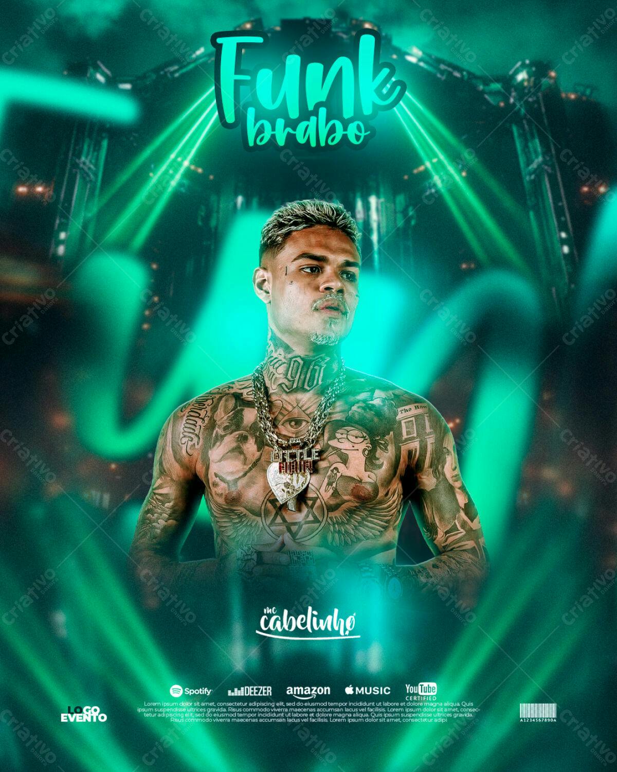 Flyer para Show Funk PSD Editável