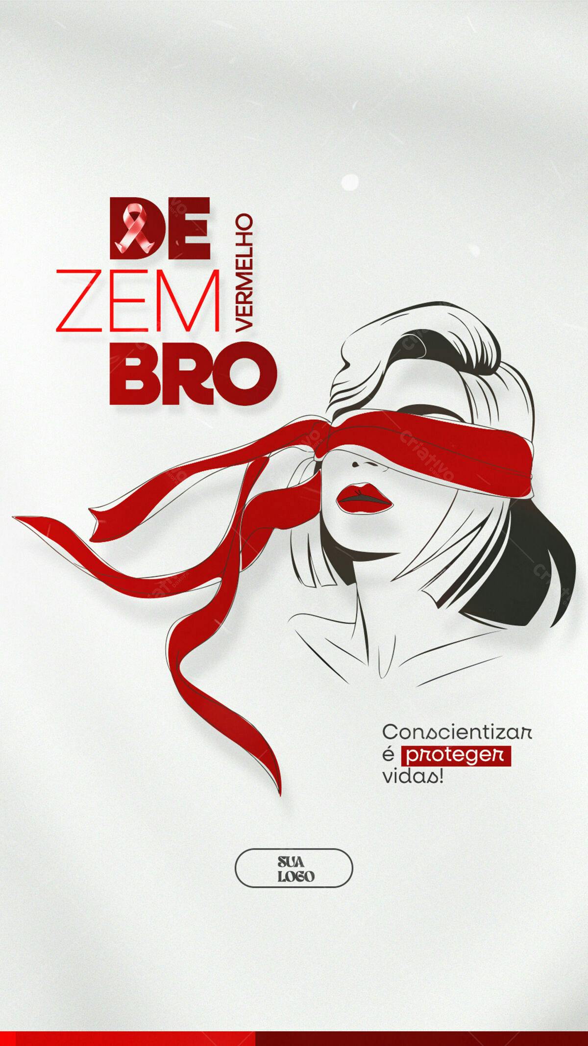 Flyer Dezembro Vermelho PSD Editável