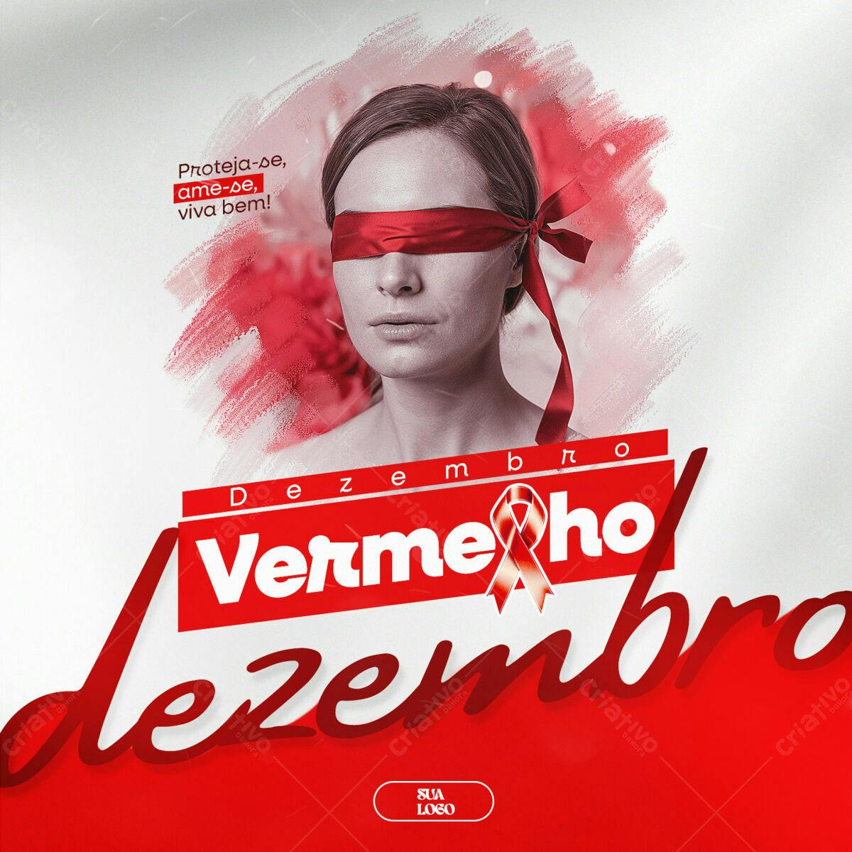 Flyer Dezembro Vermelho PSD Editável