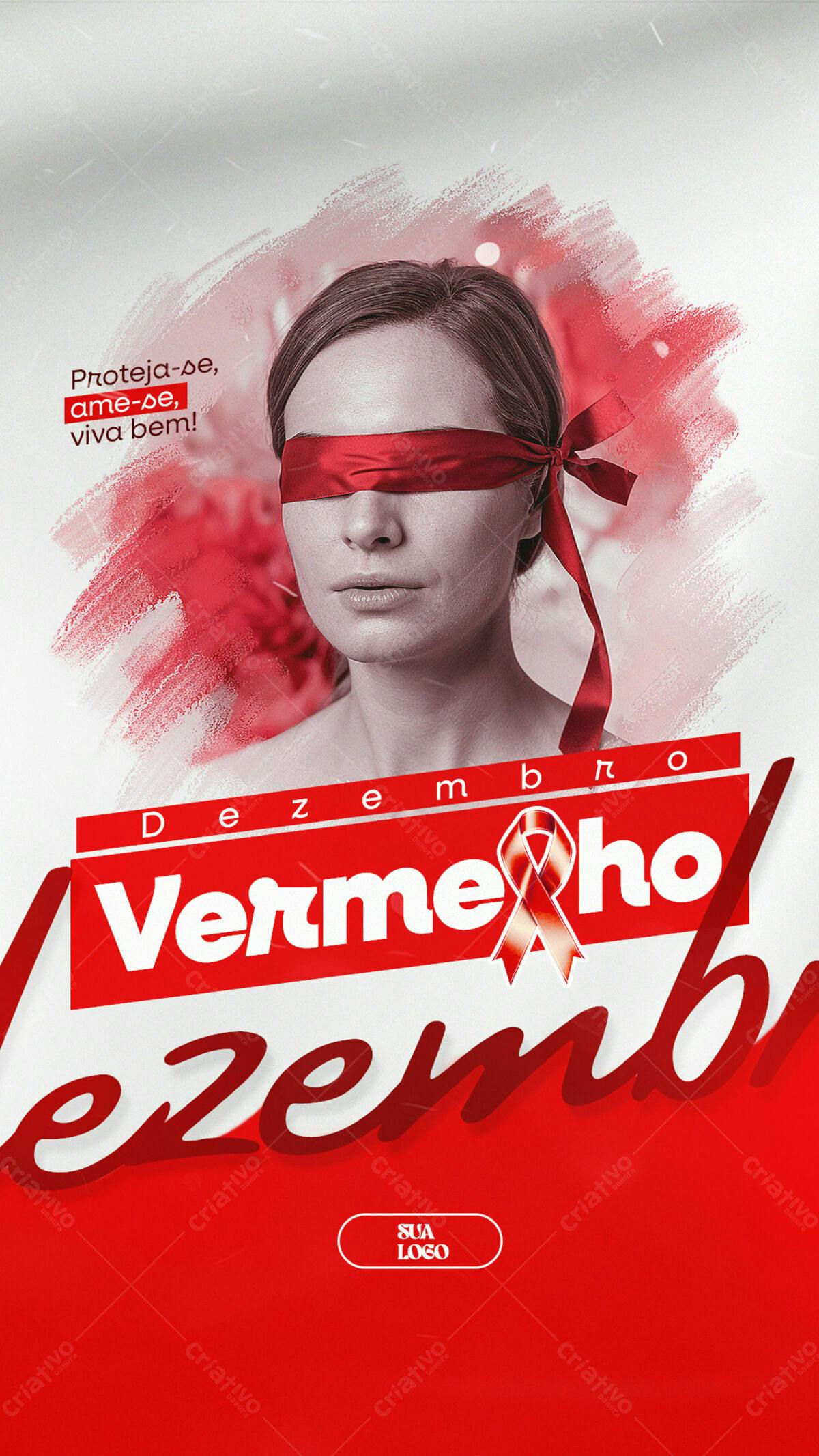 Flyer Dezembro Vermelho PSD Editável