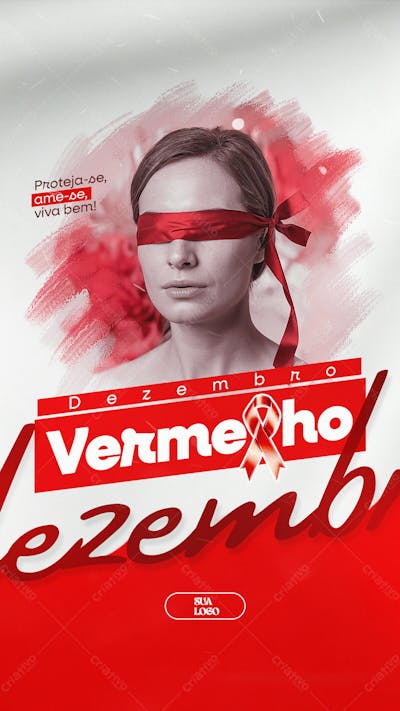 Dezembro Vermelho Mês De Luta E Conscientização Contra A Aids , Hiv E Outras Ists Social Media Psd Editável