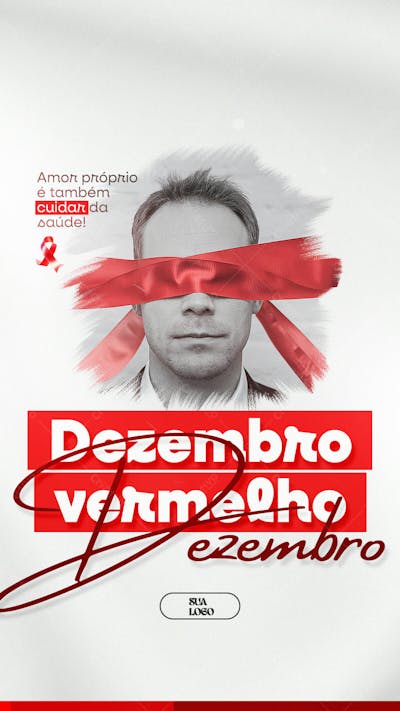 Dezembro Vermelho Mês De Luta E Conscientização Contra A Aids , Hiv E Outras Ists Social Media Psd Editável