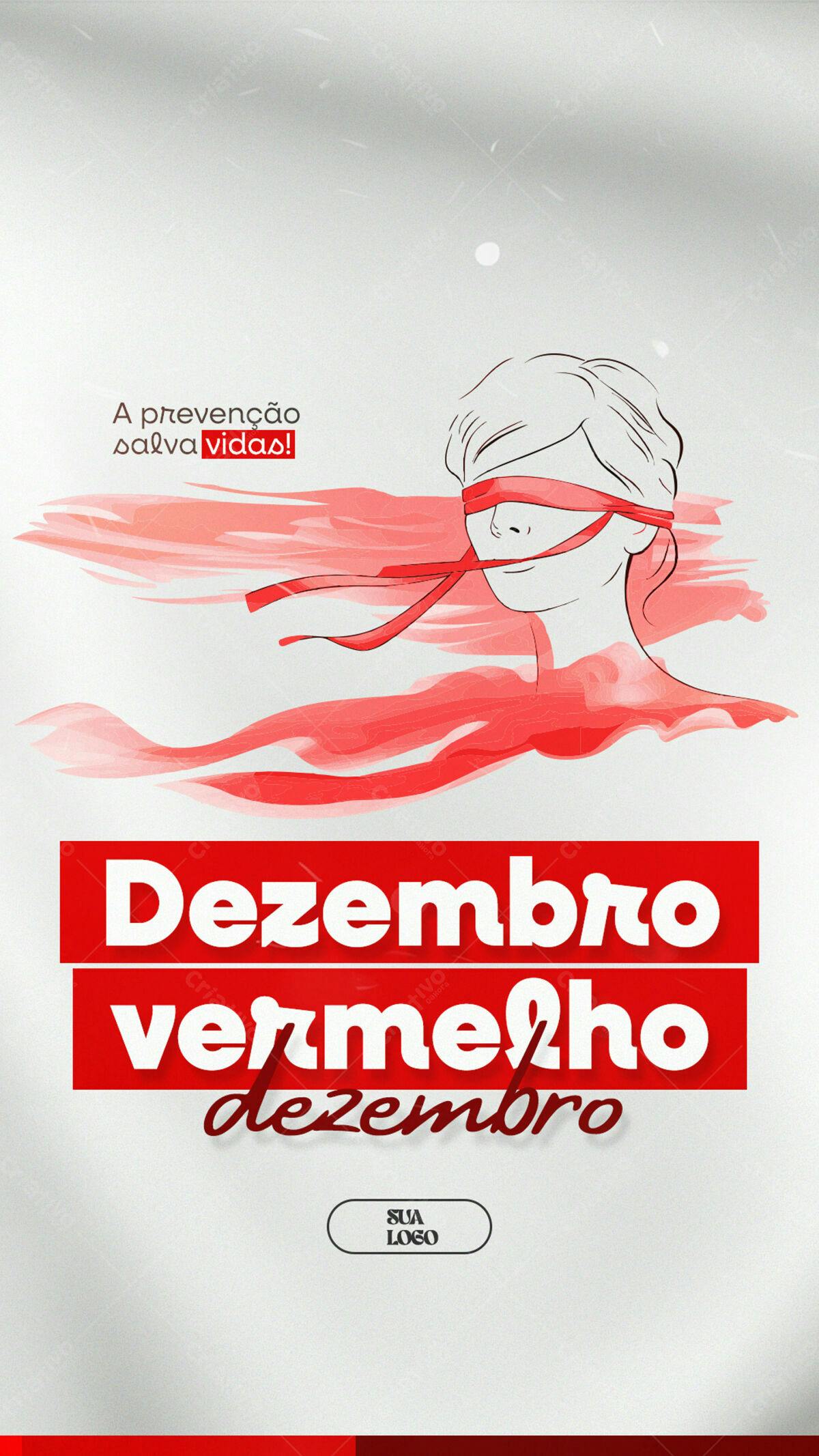 Flyer Dezembro Vermelho PSD Editável