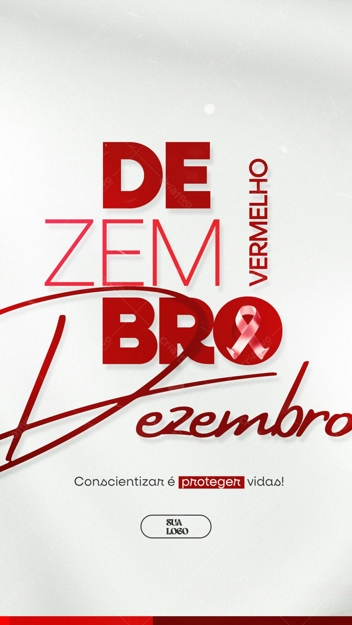 Flyer Dezembro Vermelho PSD Editável