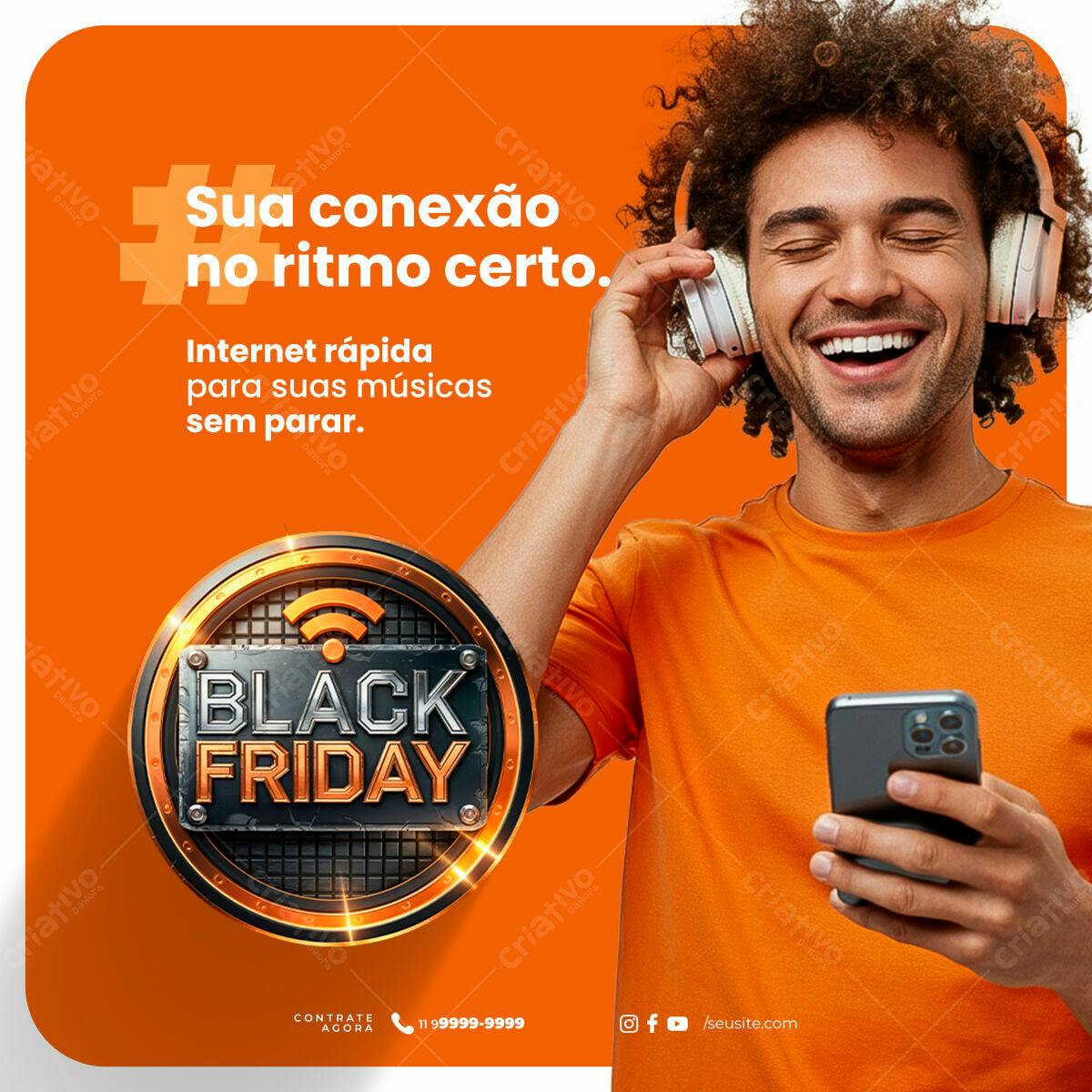 Flyer Black Friday PSD Editável