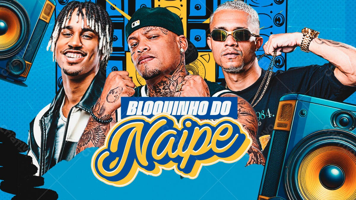 Flyer Bloquinho do Naipe PSD Editável
