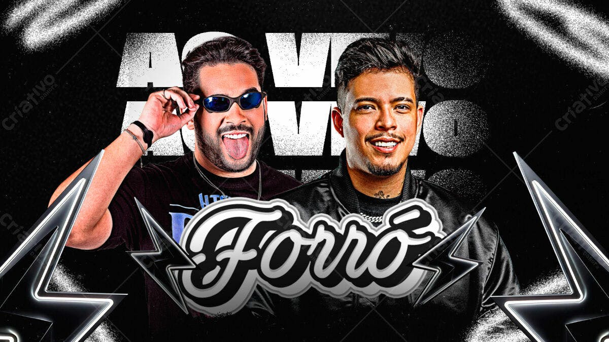 Flyer para Evento de Forró PSD Editável