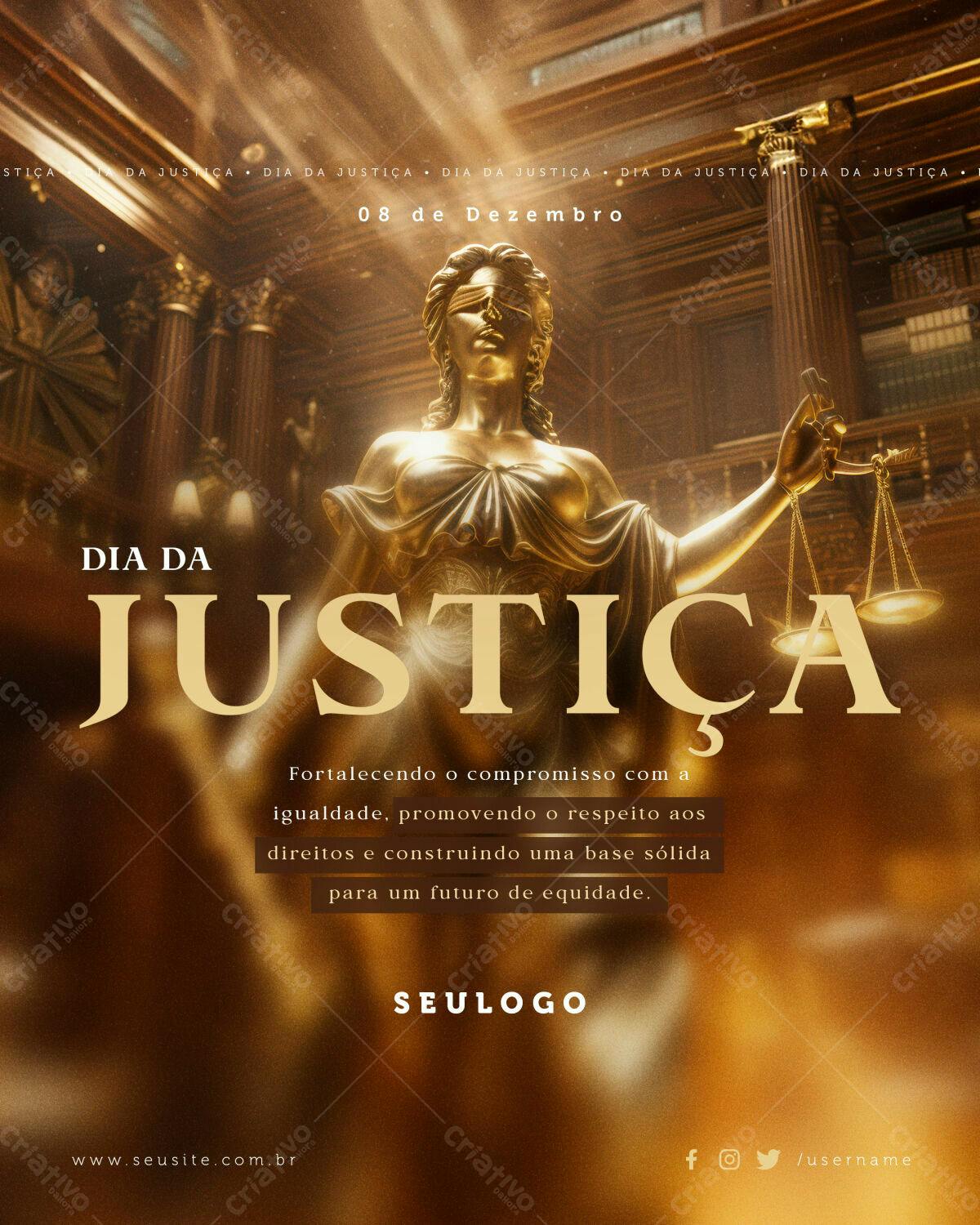 Flyer Dia da Justiça PSD Editável