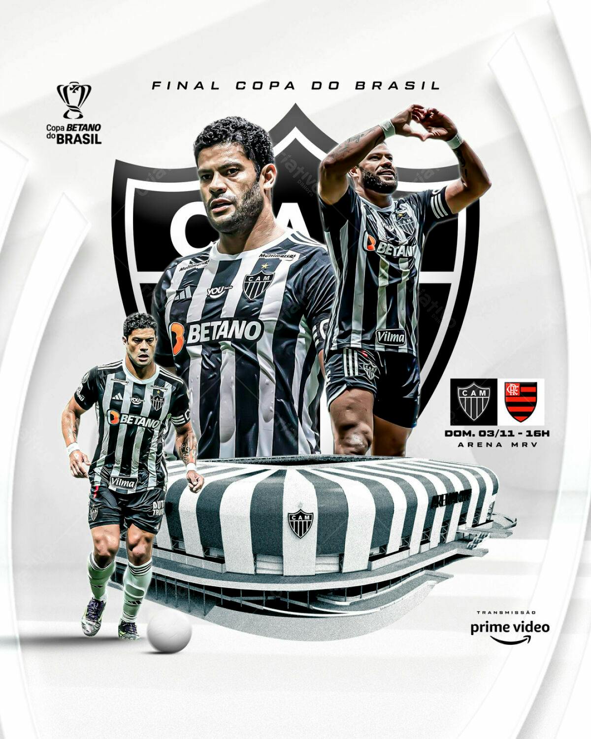 Flyer Final Copa do Brasil PSD Editável