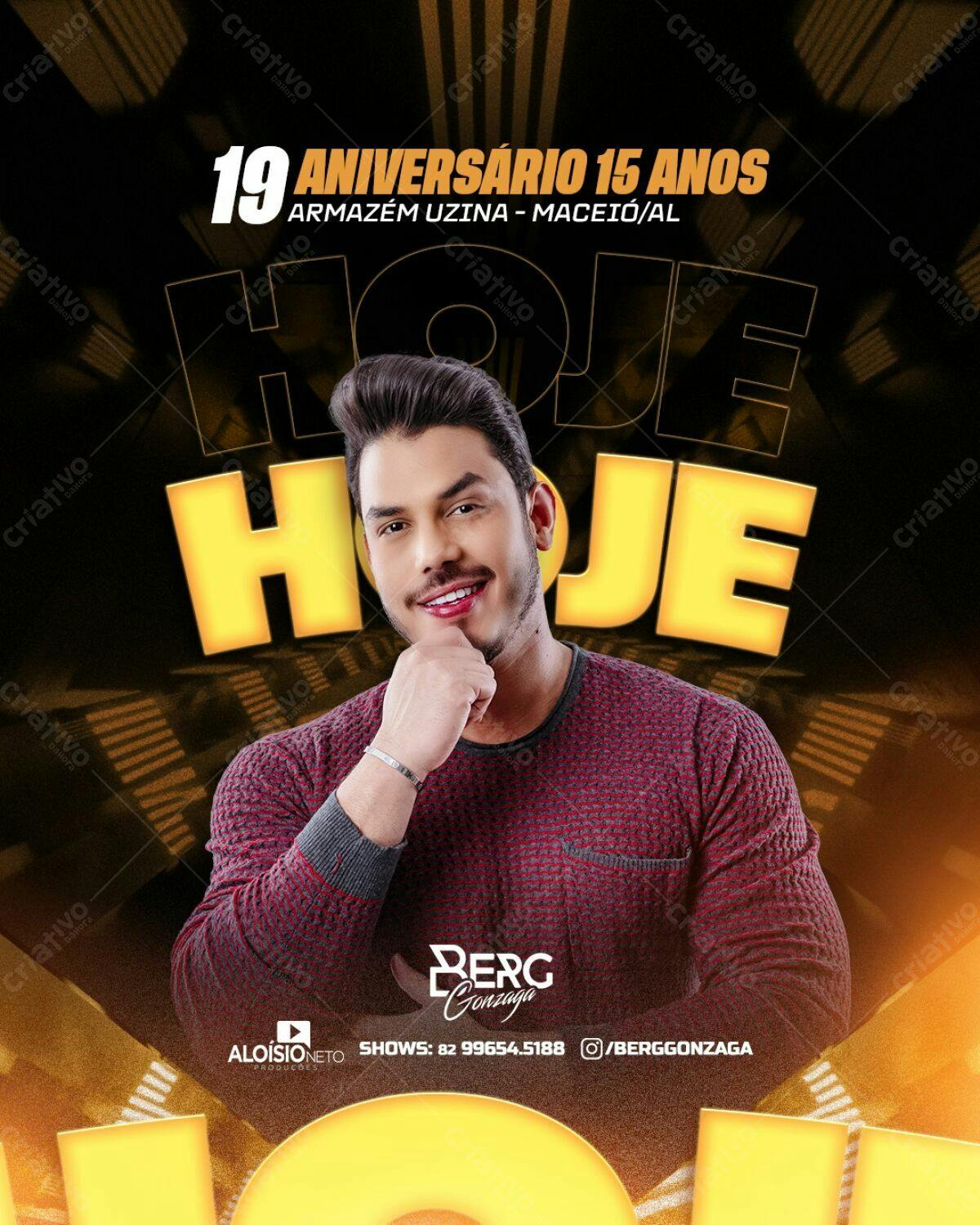 Flyer para Aniversário de 15 anos PSD Editável