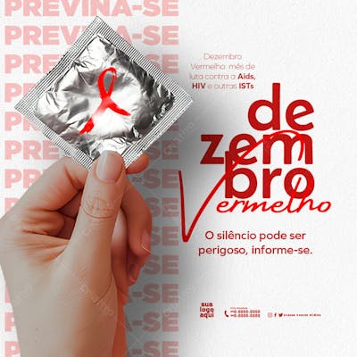 Dezembro Vermelho Mês De Luta Contra A Aids, Hiv E Outras Ists 4