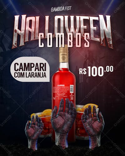 Halloween Psd Festa Bebidas Bar distribuidora