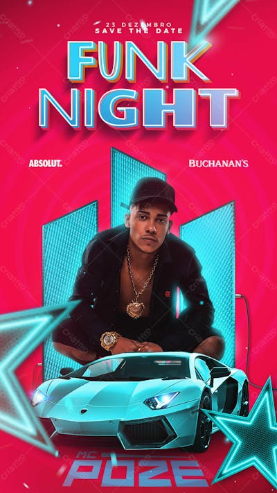 Flyer Arte Evento Funk Psd