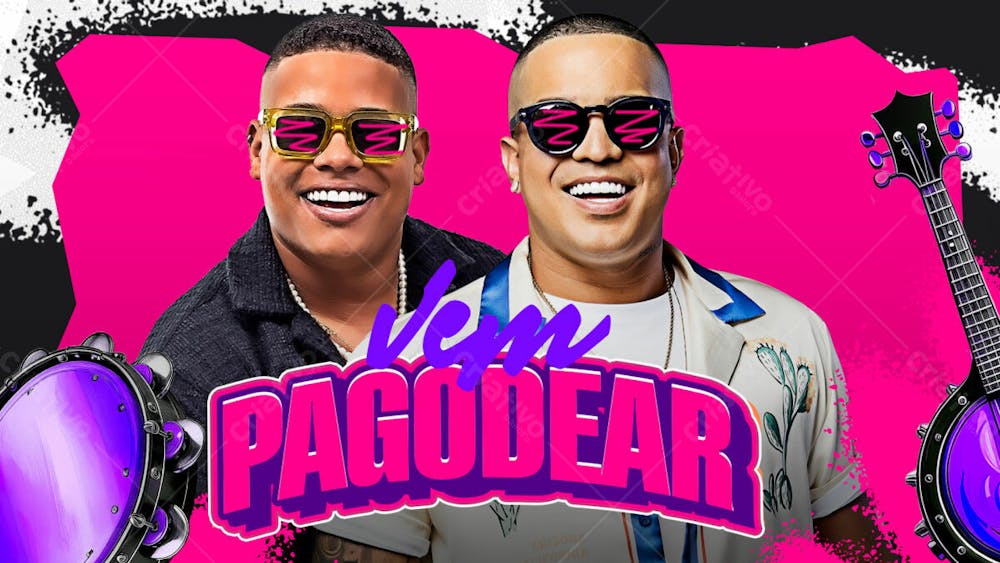 Flyer Thumb Capa Cd Banner Youtube Vem Pagodear Psd Editável