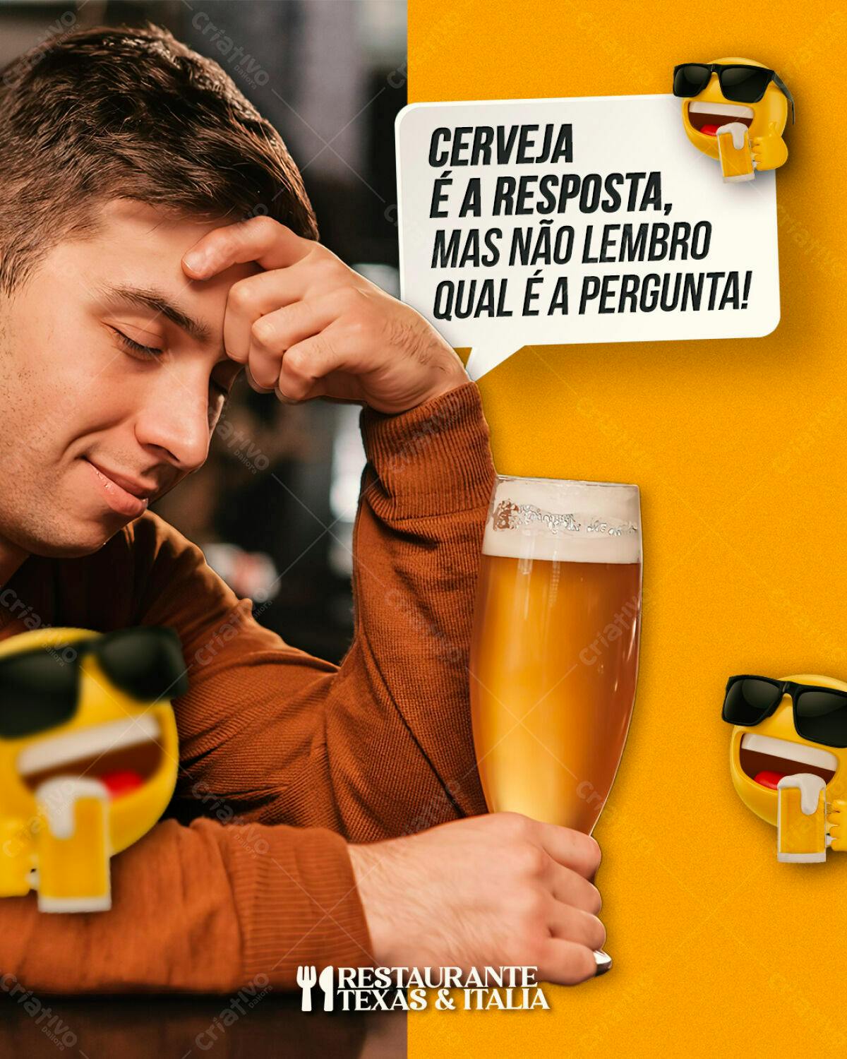 Publipost para Bar PSD Editável