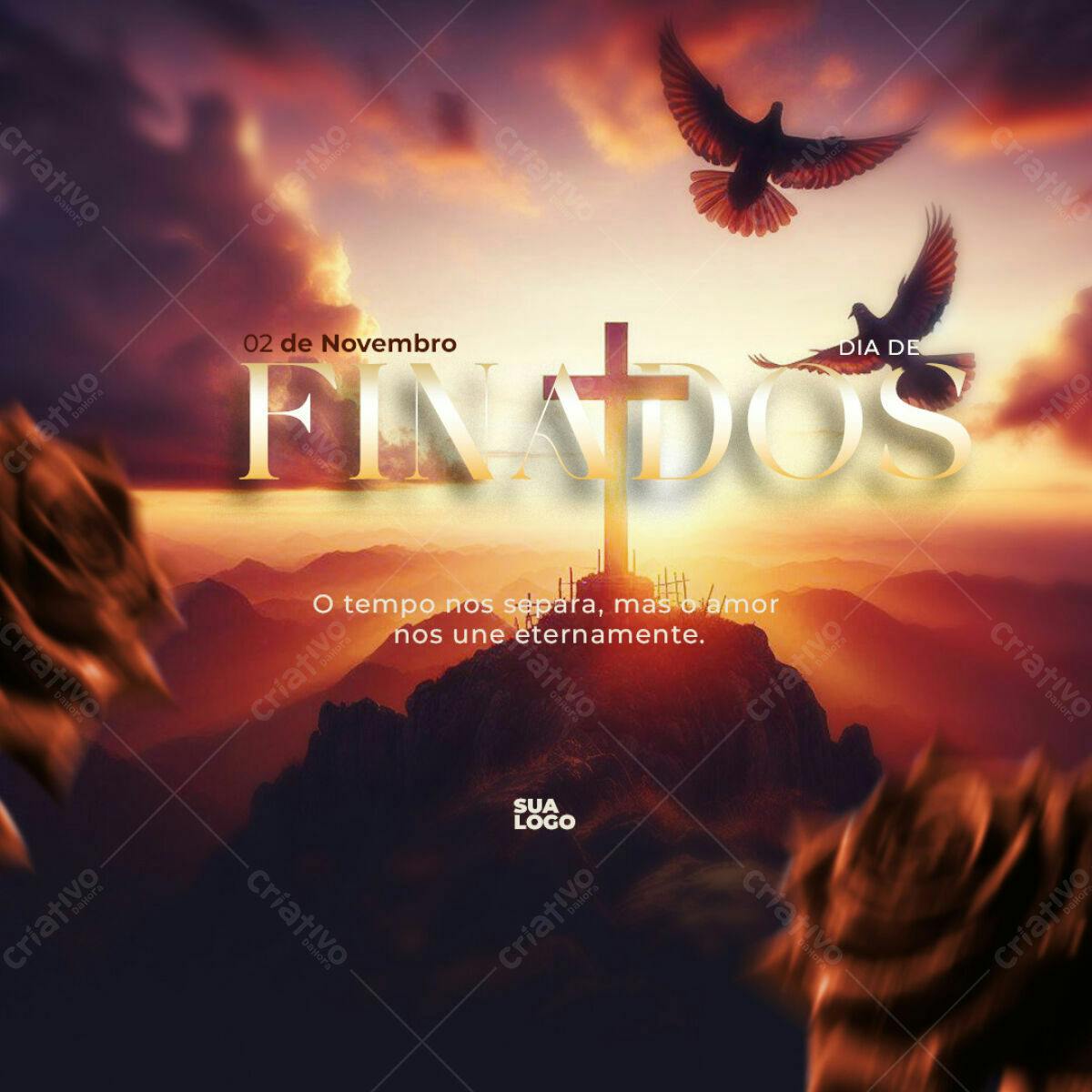 Flyer Dia de Finados PSD Editável