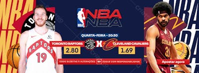 Banner Site - Toronto Raptors X Cleveland Cavaliers - Nba