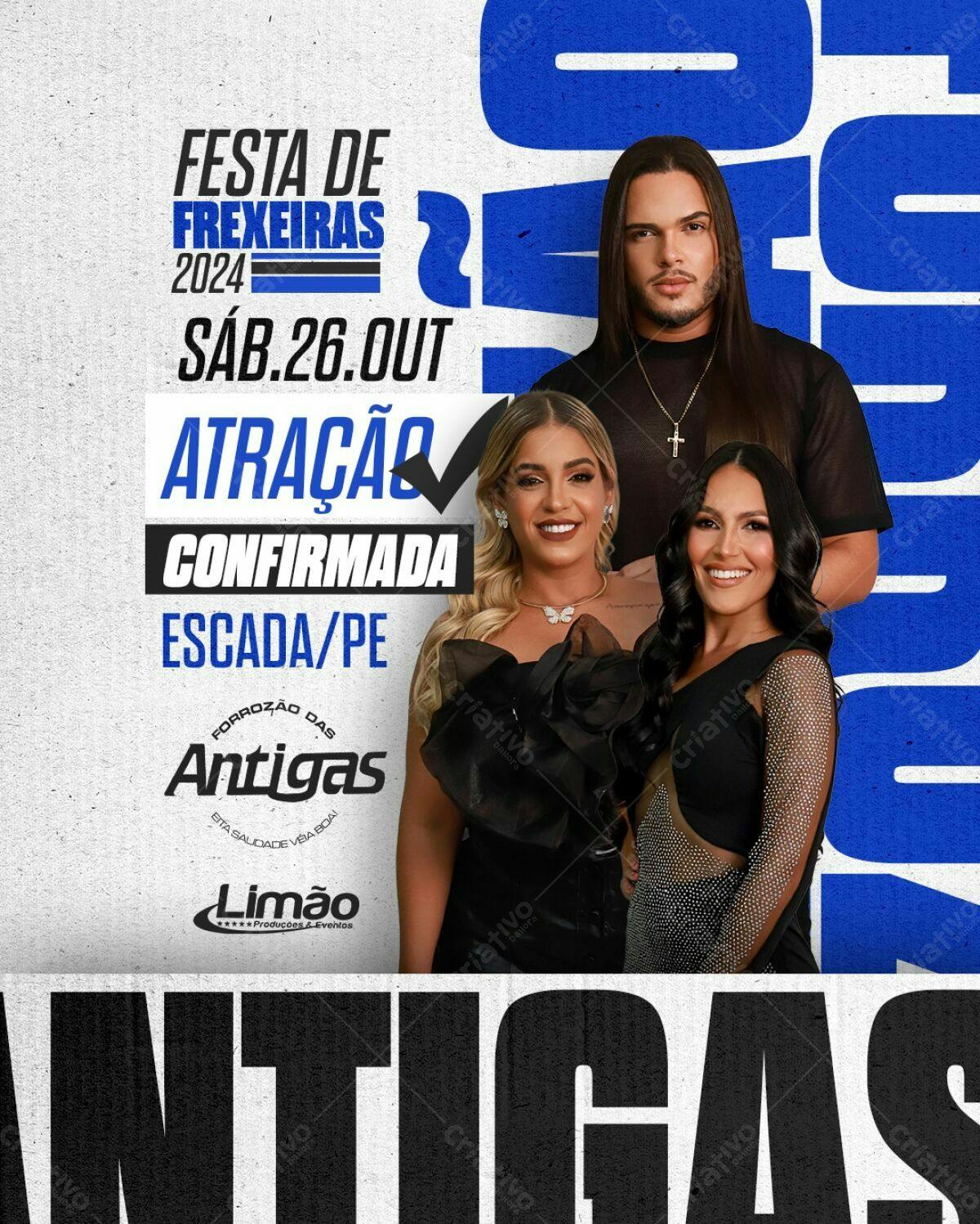Flyer Festa de Frexeiras 2024 PSD Editável