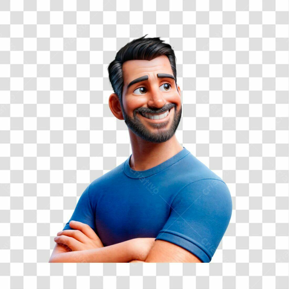 Icone Homem Sorrindo PNG com fundo transparente