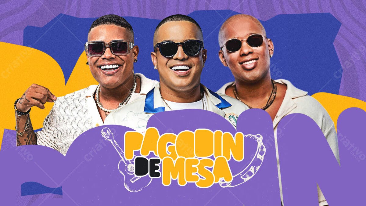 Flyer Pagode Pagodin de Mesa PSD Editável