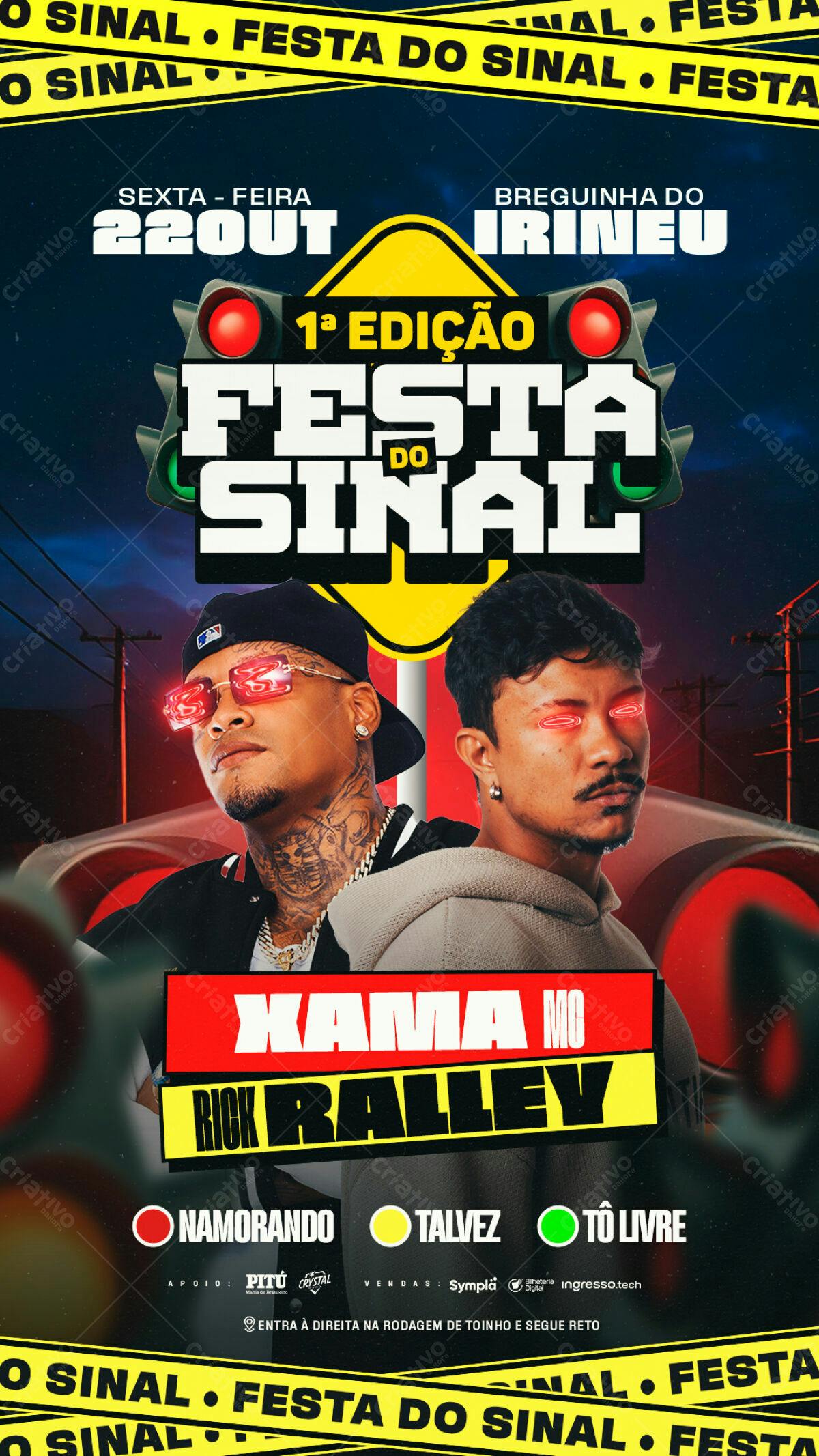 Flyer Festa do Sinal PSD Editável