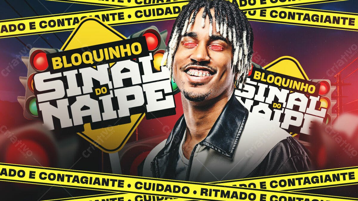 Flyer Bloquinho Sinal do Naipe PSD Editável