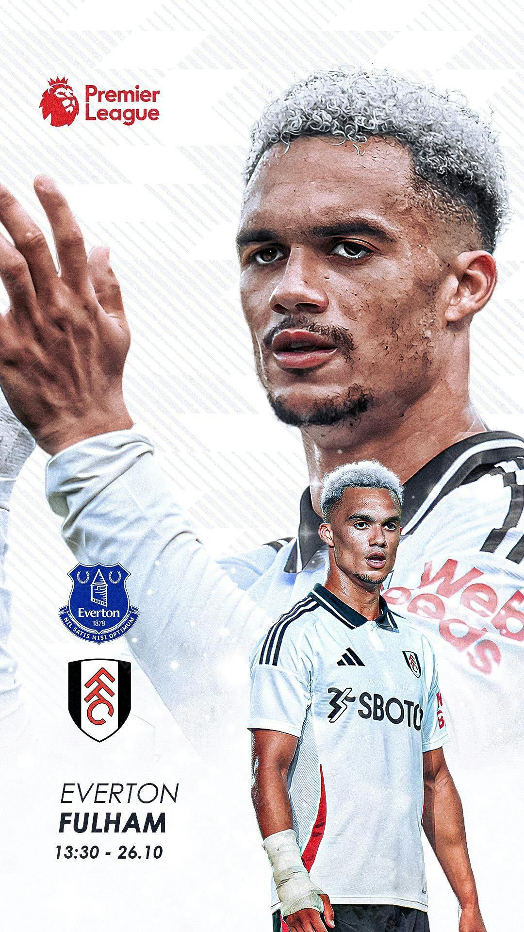 Poster Everton x Fulham PSD Editável