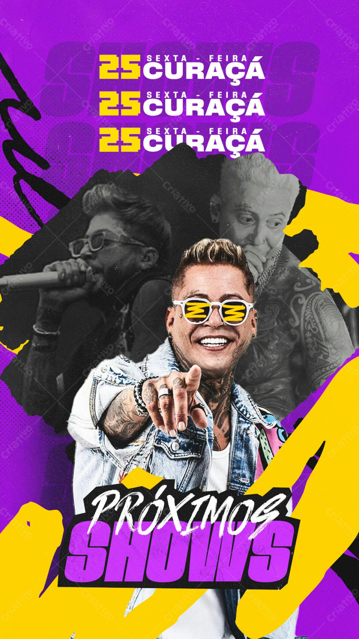Flyer para Show Musical PSD Editável