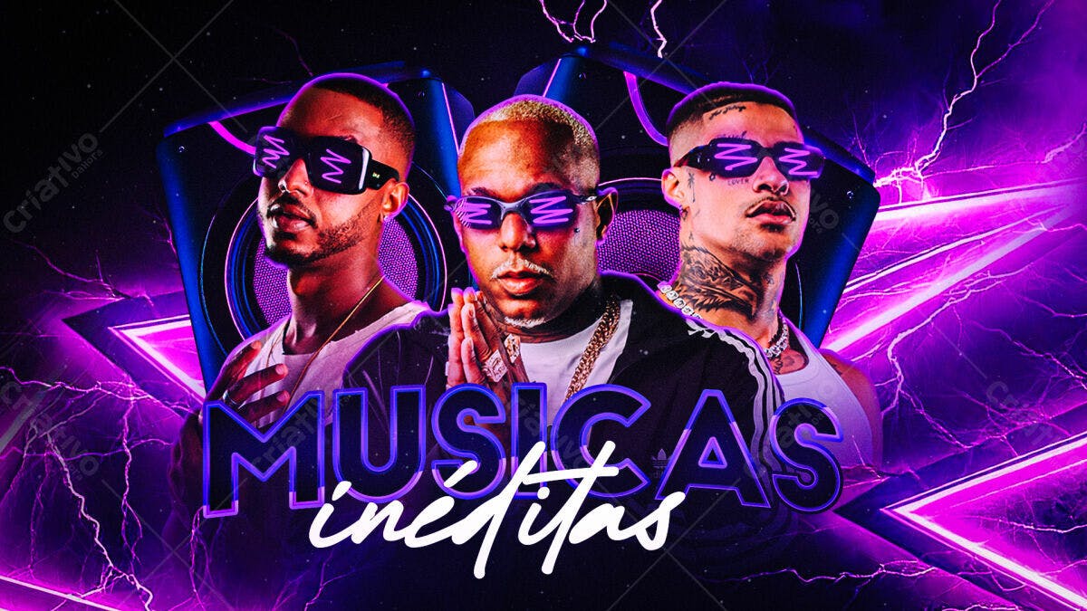 Flyer para Lançamento Musical PSD Editável