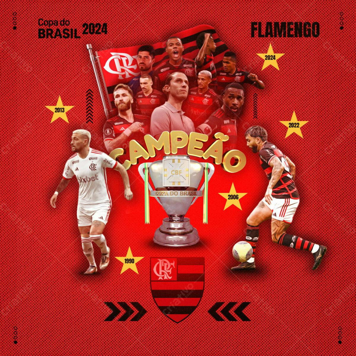 PSD para Torcida Flamengo - Copa do Brasil PSD Editável