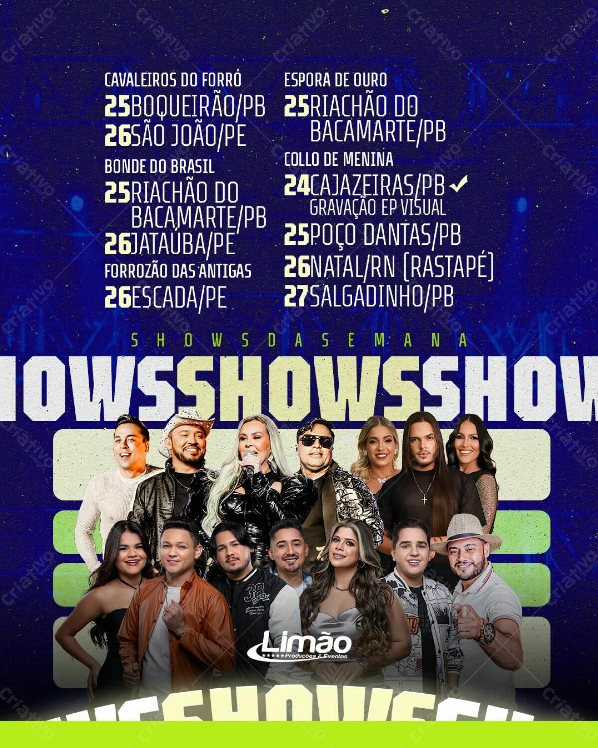 Flyer Shows Semana PSD Editável