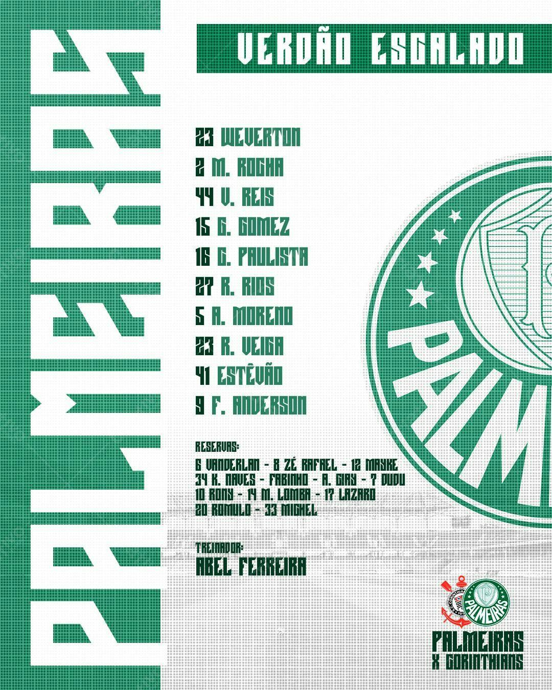 Flyer Palmeiras x Corinthians PSD Editável