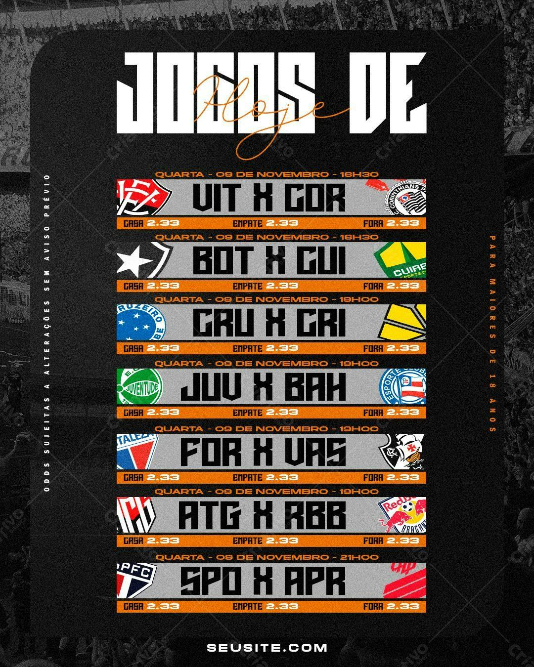 Flyer Jogos de Futebol PSD Editável