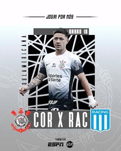 Flyer Futebol Corinthians Garro Feed Psd
