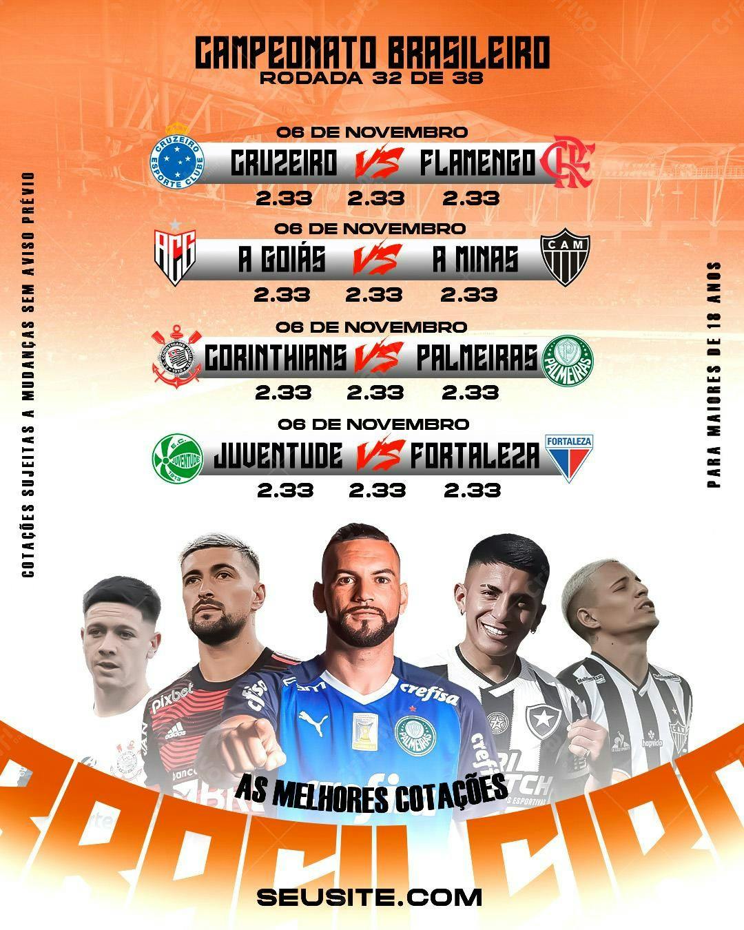 Flyer Campeonato Brasileiro PSD Editável
