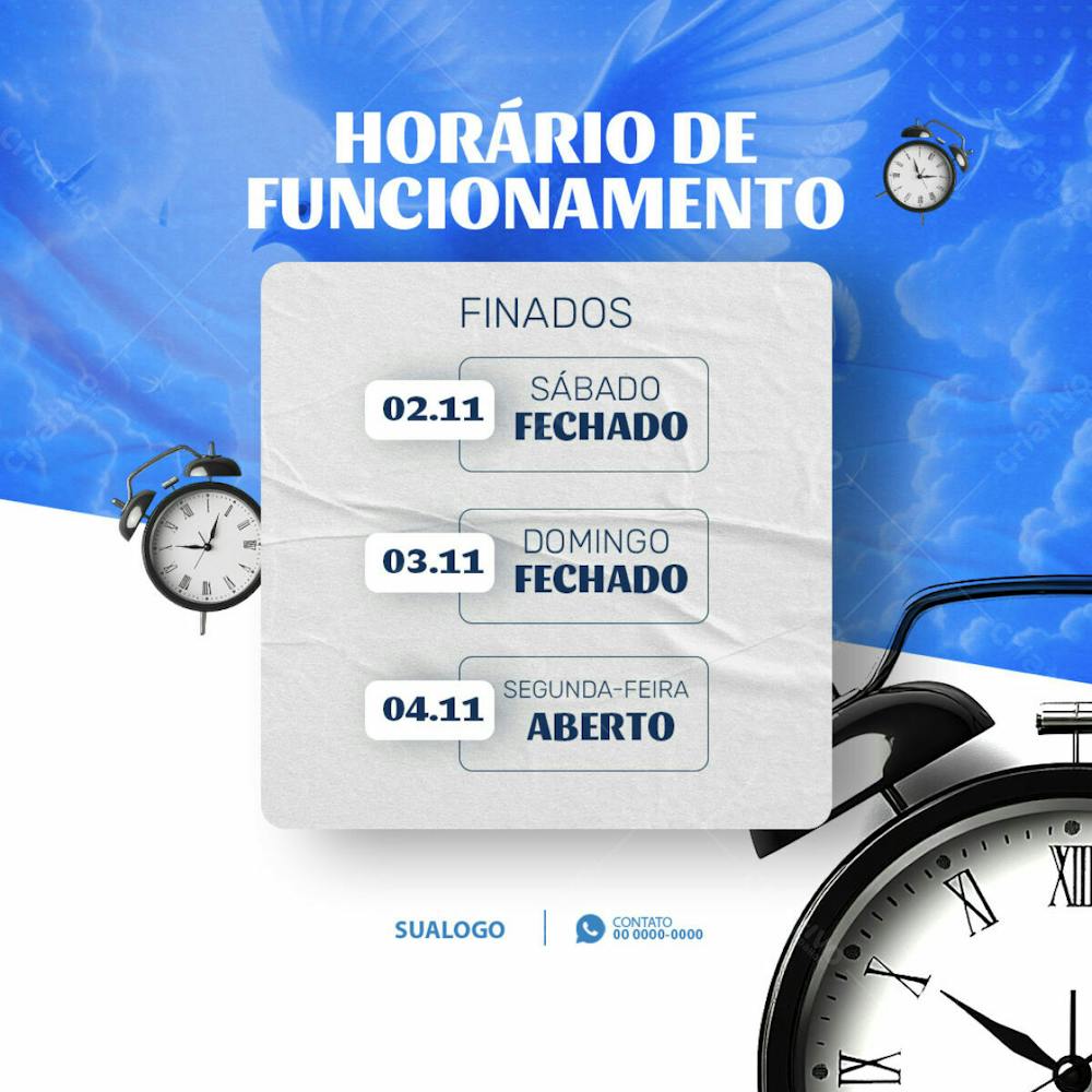 Horario De Funcionamento Finados