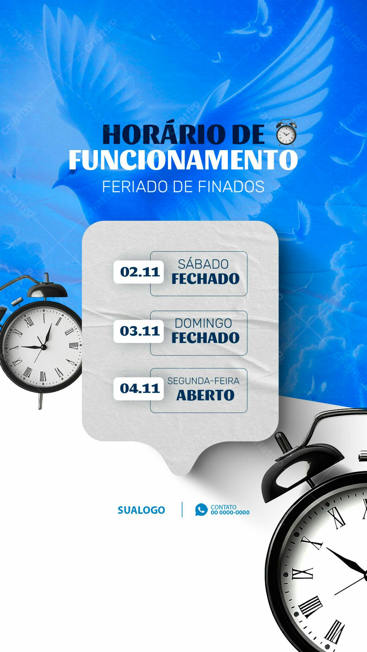 Flyer Feriado Finados PSD Editável