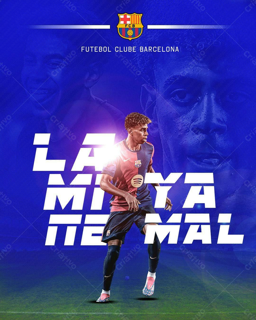 Post para jogador de Futebol PSD Editável