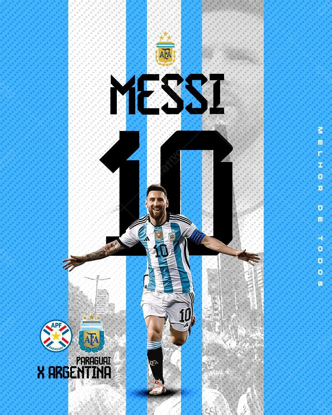 Flyer Copa América Messi PSD Editável