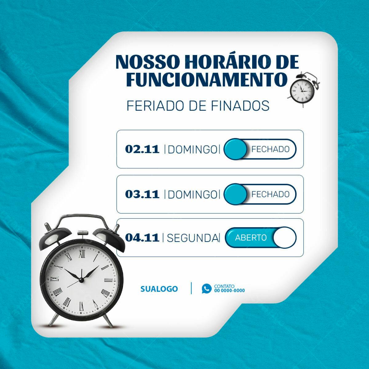 Post para Feriado de Finados PSD Editável